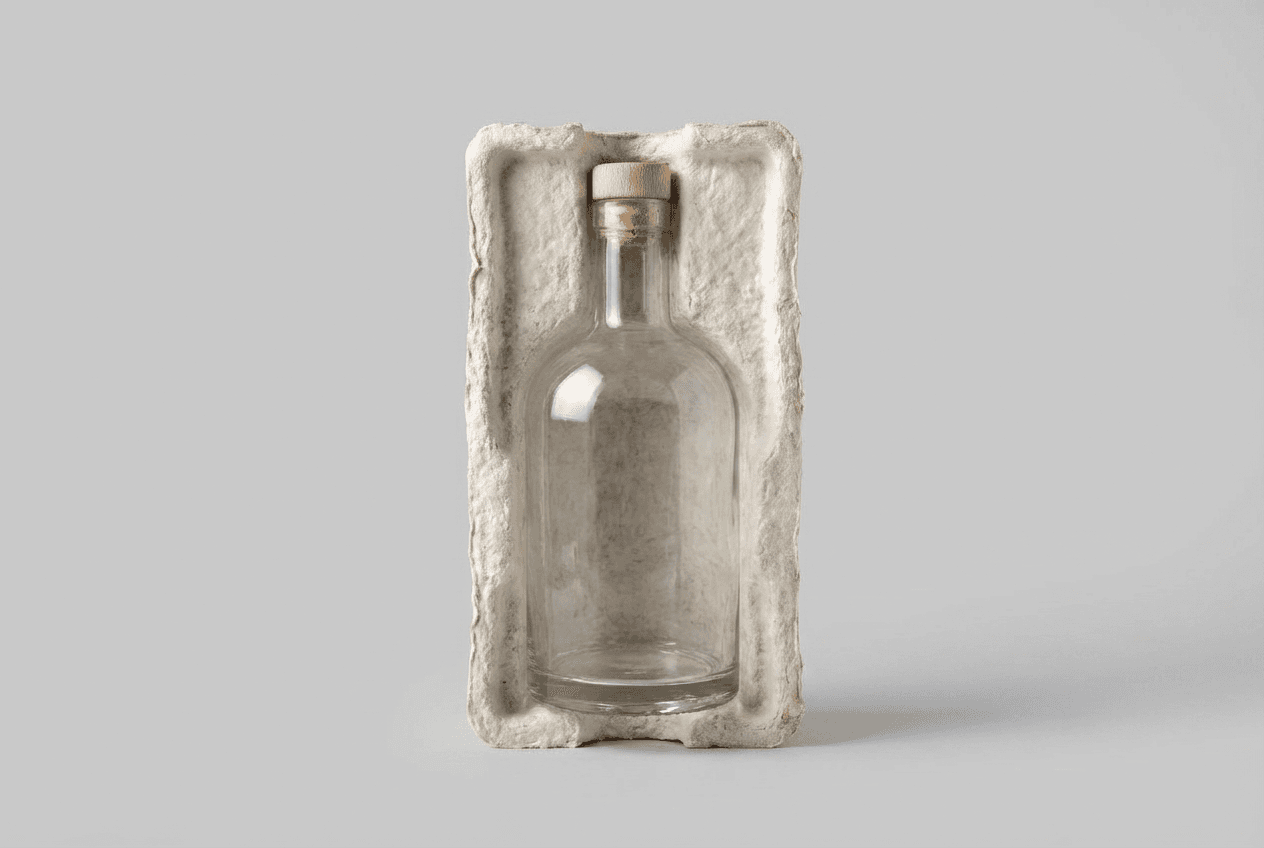 NUMU protective packaging — molded mycelium form