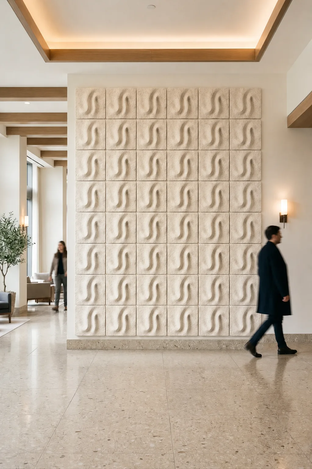 FOLD feature wall in an office concept