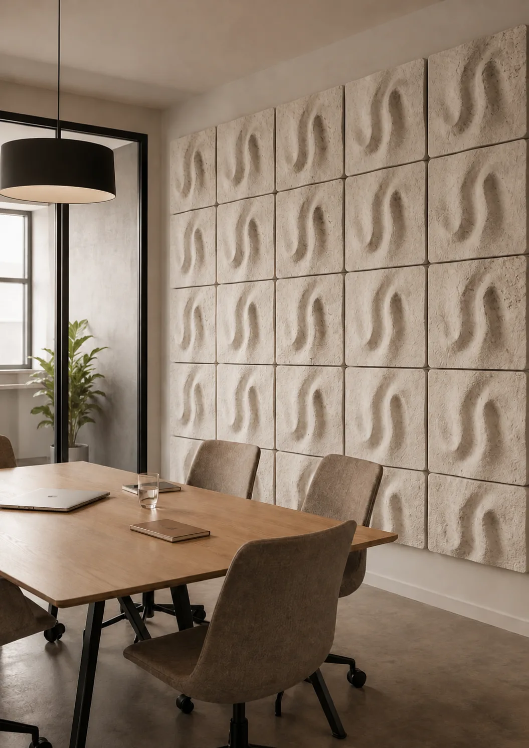 FOLD texture detail in a meeting room concept