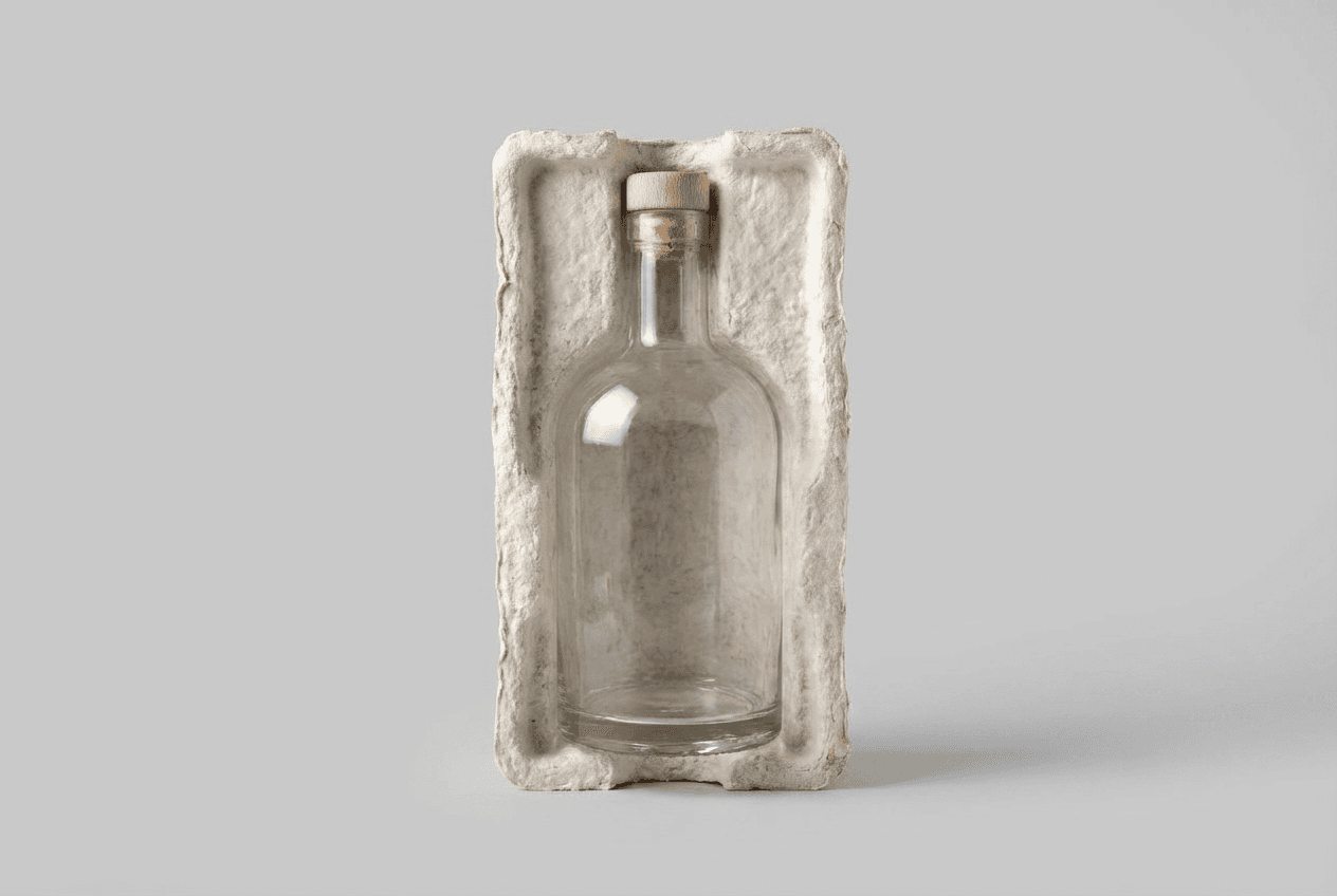 NUMU protective packaging — molded mycelium form