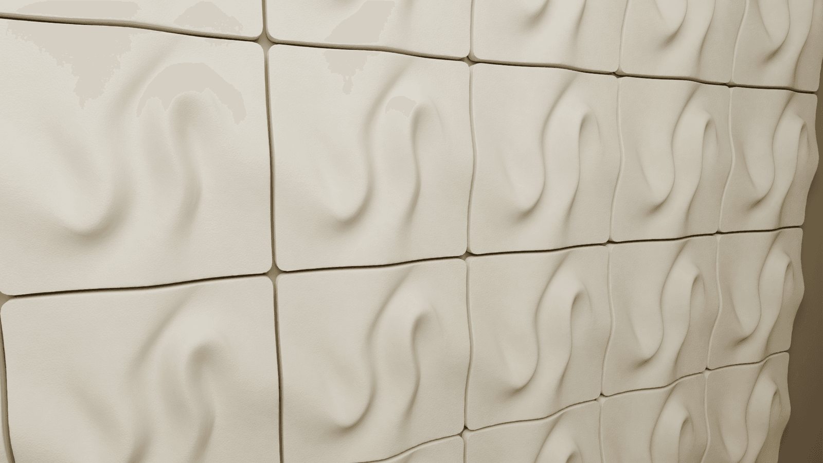 NUMU grown acoustic panels — FOLD product line, interior architecture